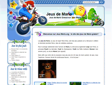 Tablet Screenshot of jeux-mario.org